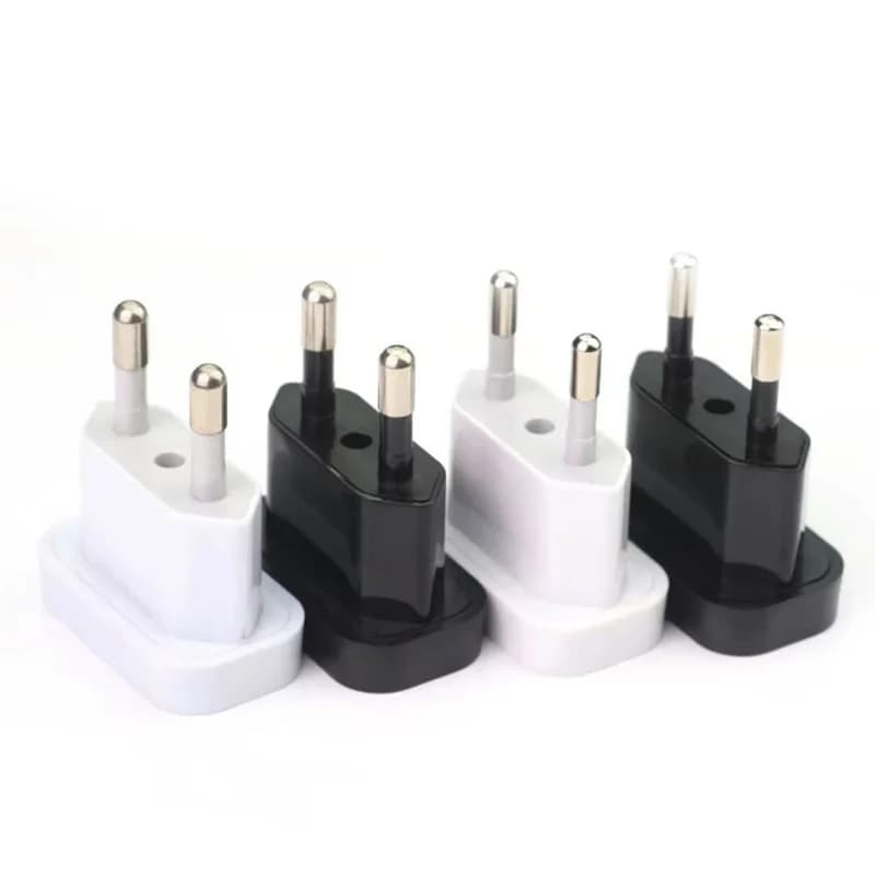 4.0/4.8mm US Jack to EU Plug Travel Wall Charger Power Socket Adapter USA to Europe European Regulation Charging Converter Plug