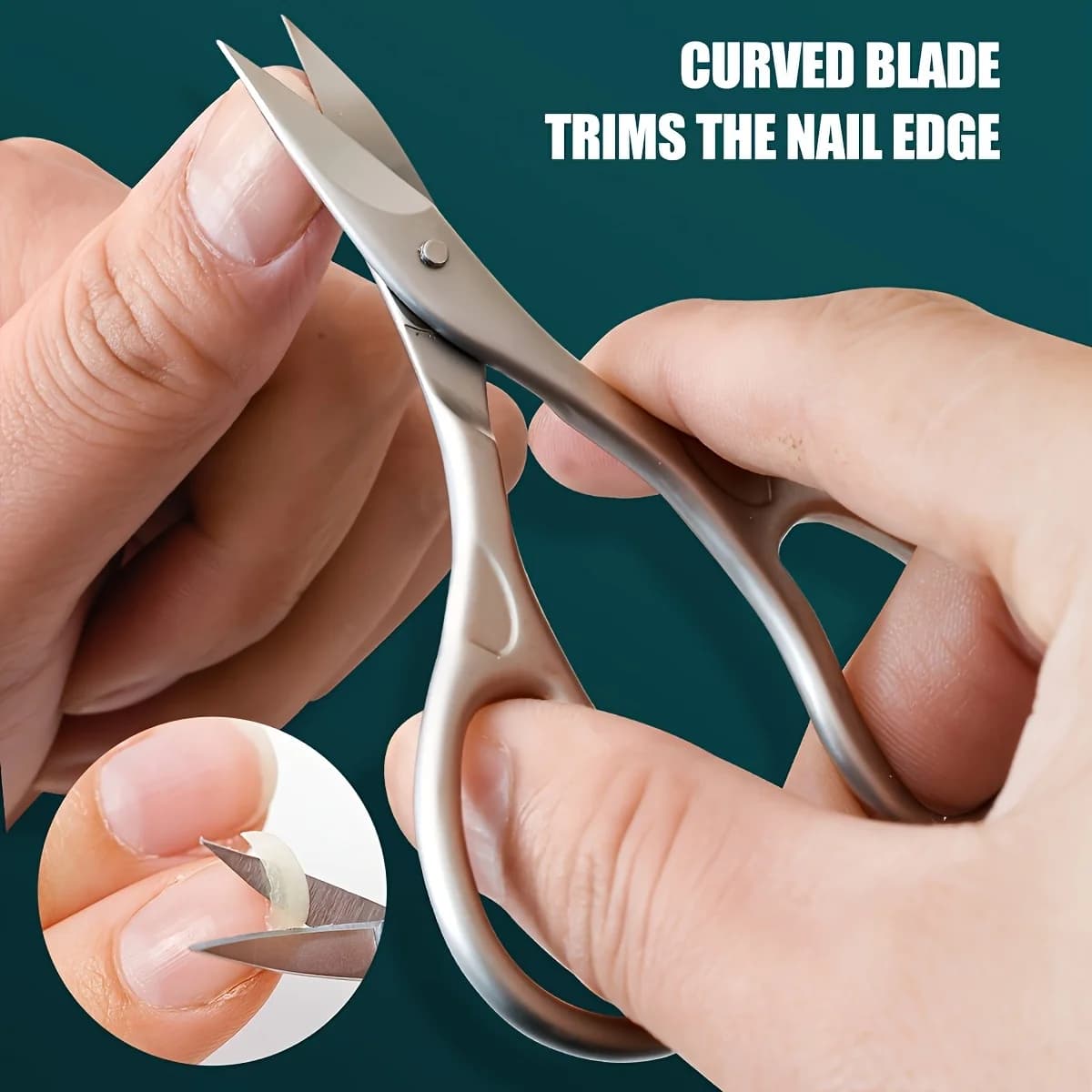 Forbici in acciaio inossidabile 1 forbici per unghie in acciaio inossidabile | Lame concave per tagliare, forbici durevoli per pedicure e manicure