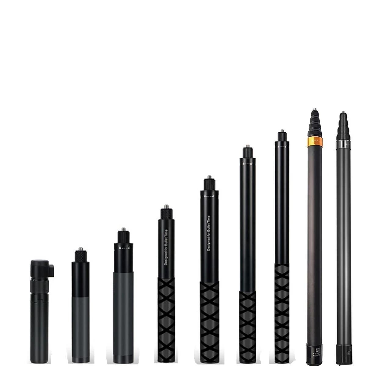 Bastone selfie invisibile in alluminio edizione estesa per Insta360 X4 X3 X2 GO 3S Accessori per GoPro 12 11 10 DJI Selfie Stick