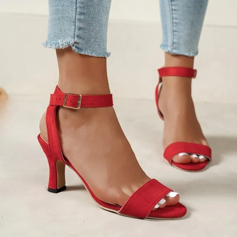 Sandali Donna Sexy a Punta 2026 Nuovi di Tendenza Estivi con Tacco Alto Solido Scarpe Femminili Casual Comode e alla Moda