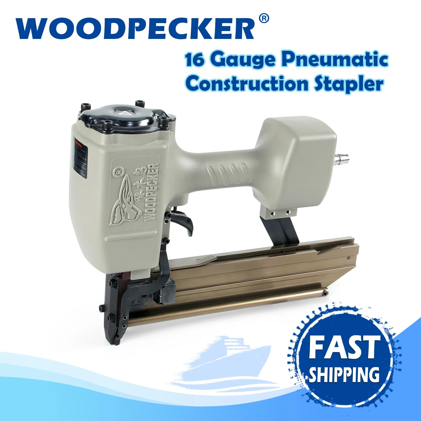 WOODPECKER N851 Graffettatrice Pneumatica Industriale Calibro 16 per Costruzioni e Lavorazione del Legno