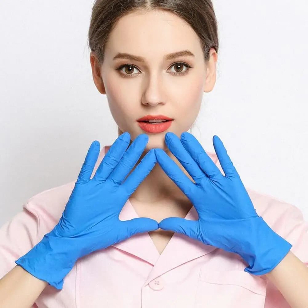 50000 pezzi guanti monouso in lattice di gomma nitrilica guanti in nitrile resistenti all'olio per lavoro cibo domestico dentale 2xl guanti in nitrile