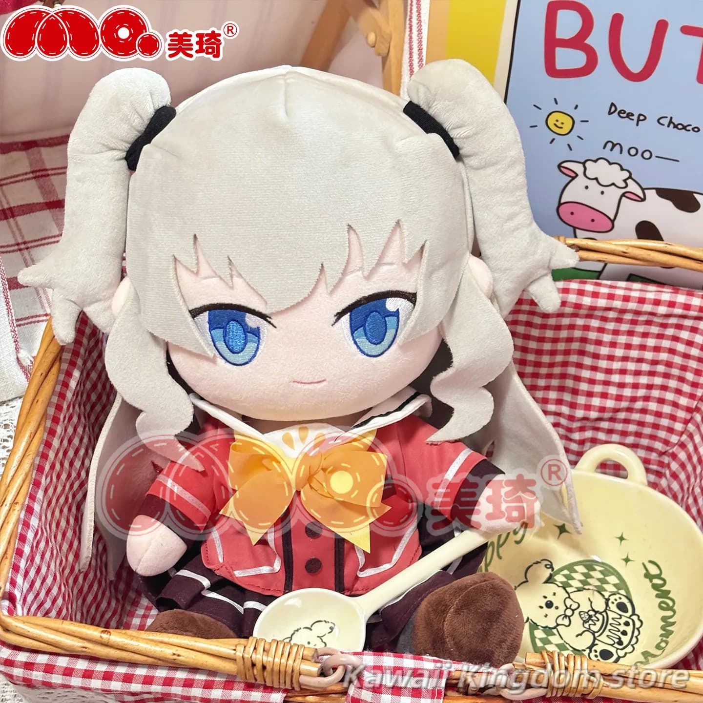 Peluche di Charlotte Nao Tomori da 30cm, Personaggio Anime in Posizione Seduta, Cuscino Regalo di Compleanno per Ragazze
