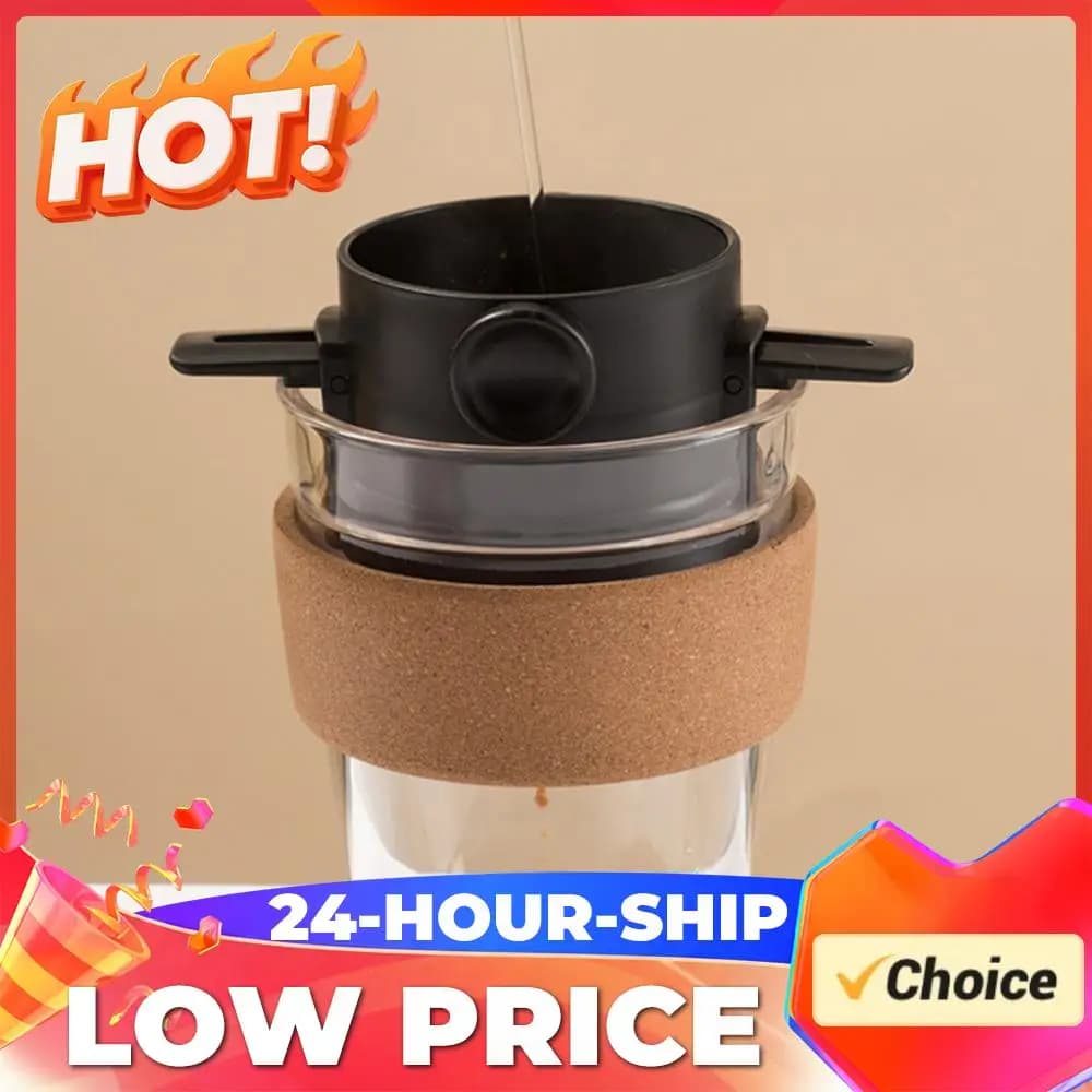 Pour Over Coffee Maker Portable Collapsible Coffee Maker Stainless Steel Home Coffee Filter Easy To Clean for Drip Coffee & Tea