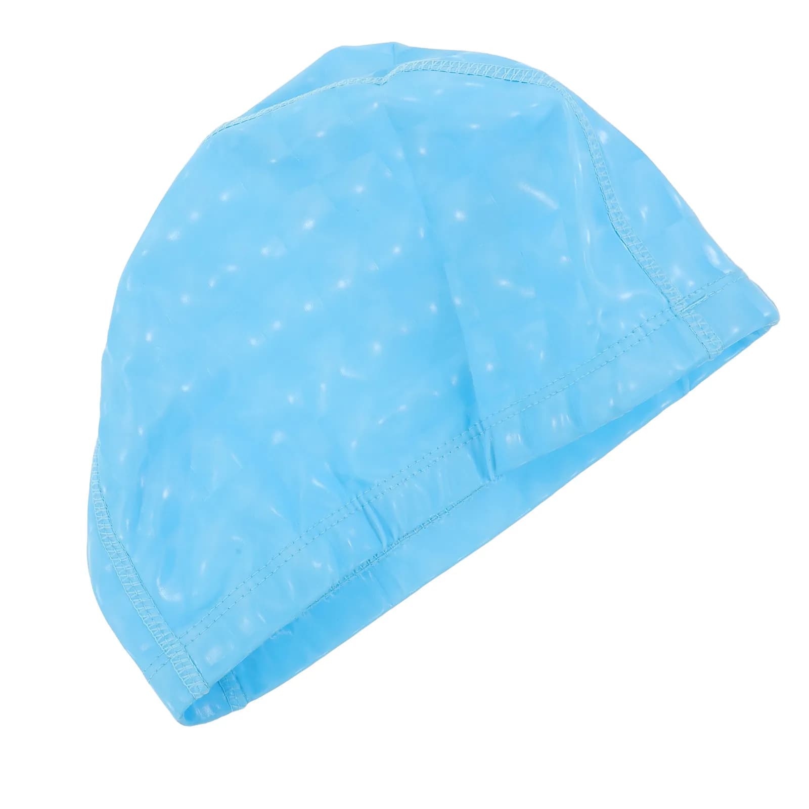 Pearlescent Waterproof Swim Cap PU Material Unisex Comfortable for Men Women Long Hair Ear Protection Pool Spa Use