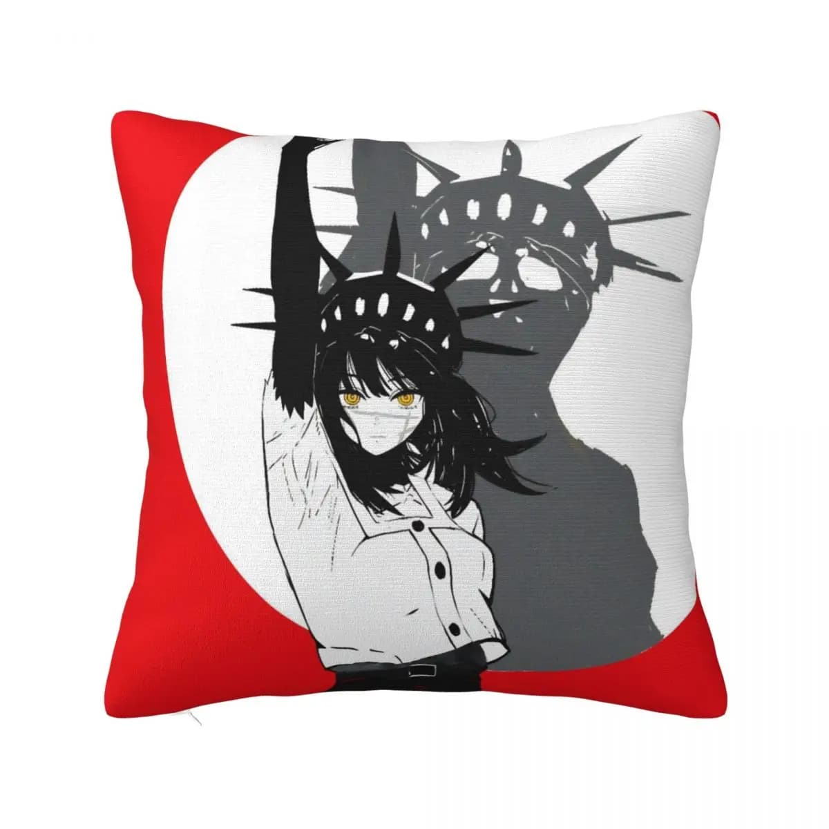 Yoru Chainsaw Man War Devil Federa per cuscino Asa Mitaka Fodere per cuscini Federa decorativa in poliestere moda per letto 18 "x 18"
