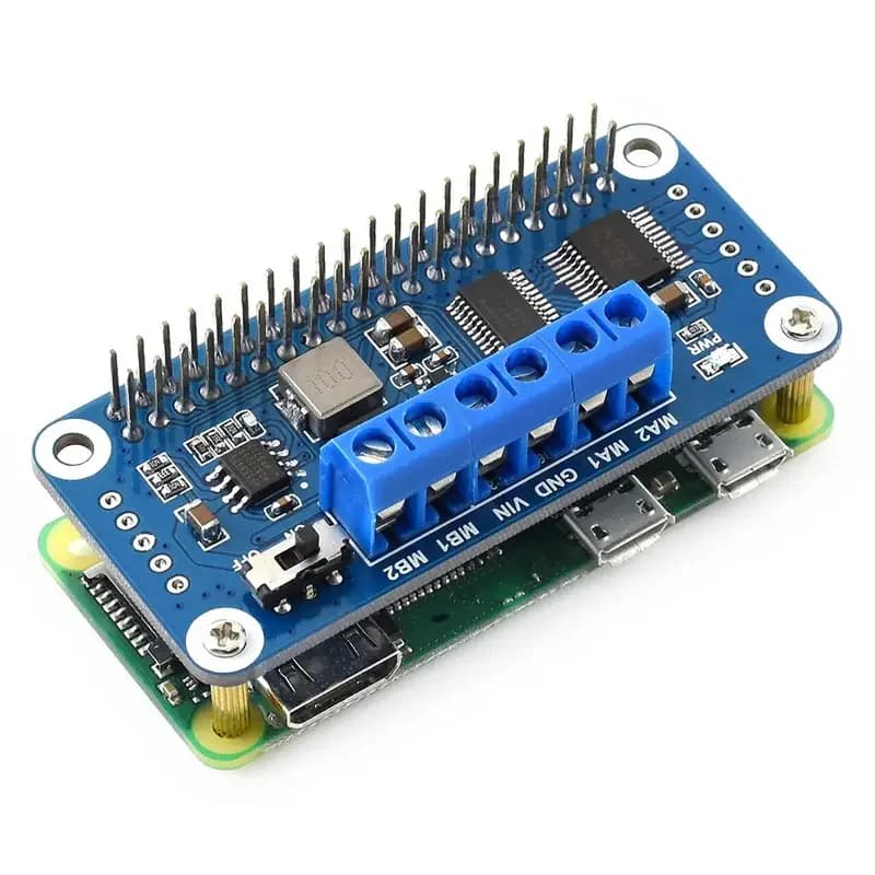 I2C Interface Motor Driver HAT Raspberry Pi Onboard PCA9685 Chip TB6612FNG Dual H-Bridge