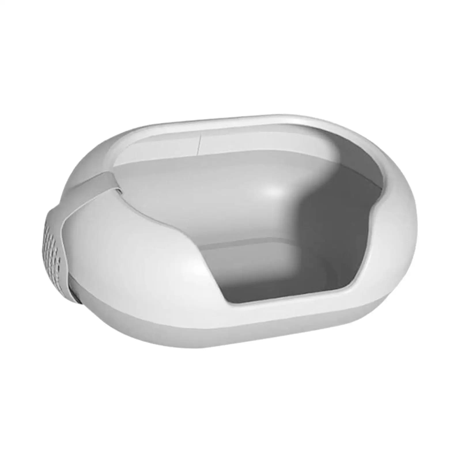Lettiera per Gatti Extra Large Portatile con Parte Superiore Aperta e Bordi Alti, Vassoio in Plastica PP per Uso Interno