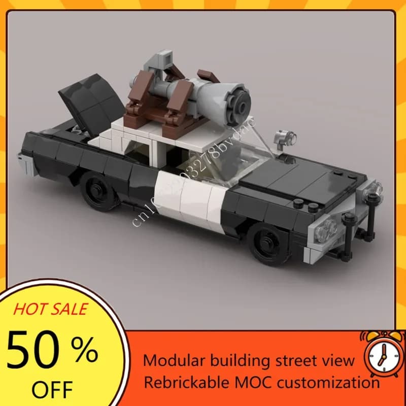 335PCS MOCCity Transportation Blues Brother's - Modello Bluesmobile Puzzle personalizzati Fai da te Educazione creativa Puzzle Compleanno Giocattolo Regalo