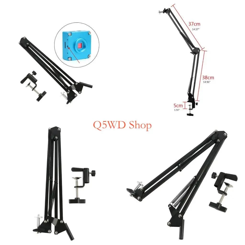 Treppiede per fotocamera Q5WD Treppiede per telefono con fotocamera da 37 Supporto per luce anulare a LED e per