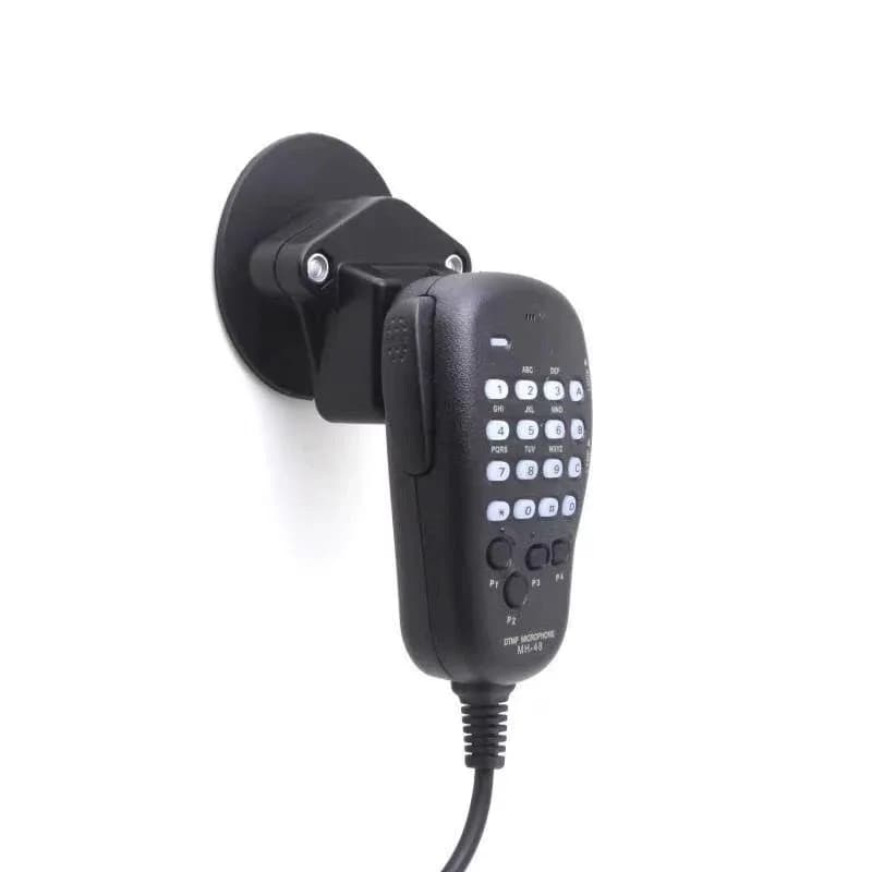 CB Clip microphone stand for mobile radio microphone support with portable bidirectional radio sticker