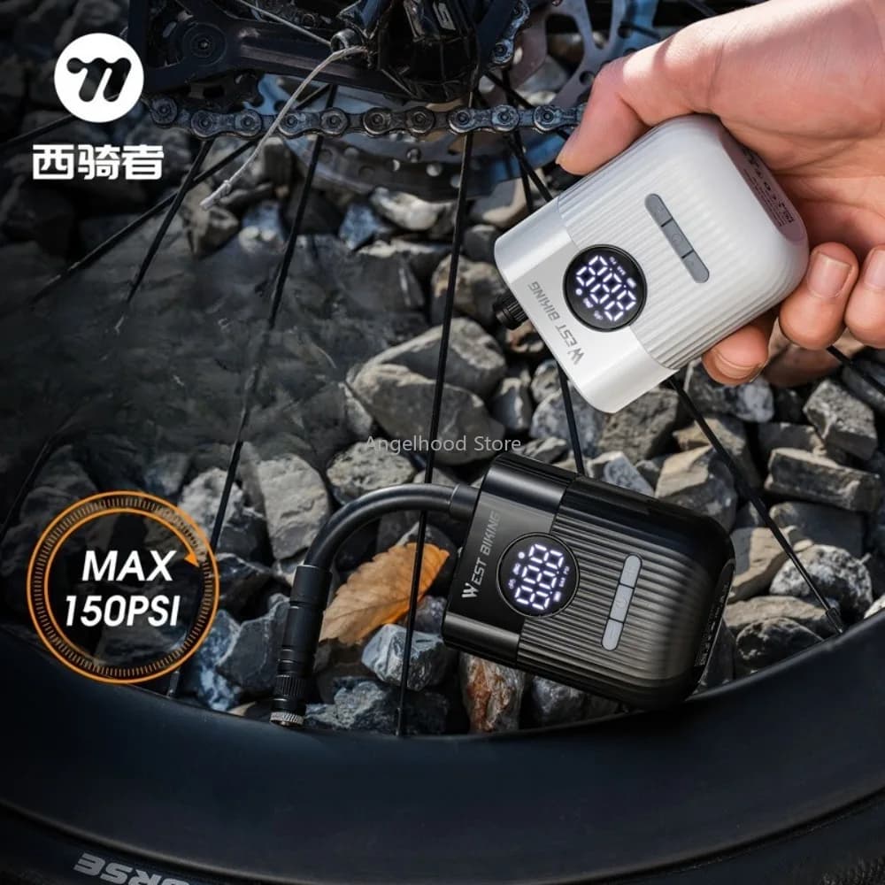 Pompa d'aria elettrica per bicicletta Gonfiatore digitale portatile Mini pneumatici Gonfiatore Parti di ricambio per pompa d'aria per bicicletta Accessori per ciclismo