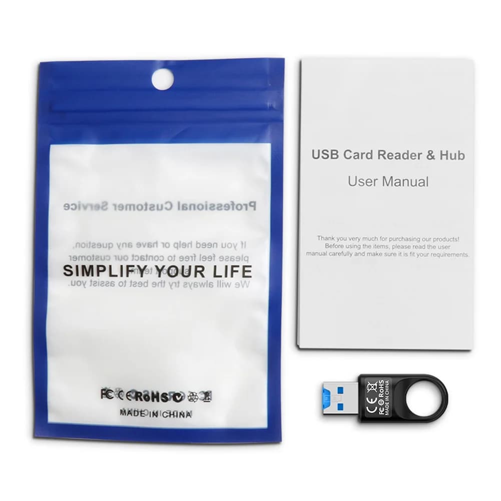 Lettore di schede USB TF mobile in ABS USB 3.0 per Xiaomi/Huawei/Samsung, lettore di schede di memoria multifunzione OTG per laptop