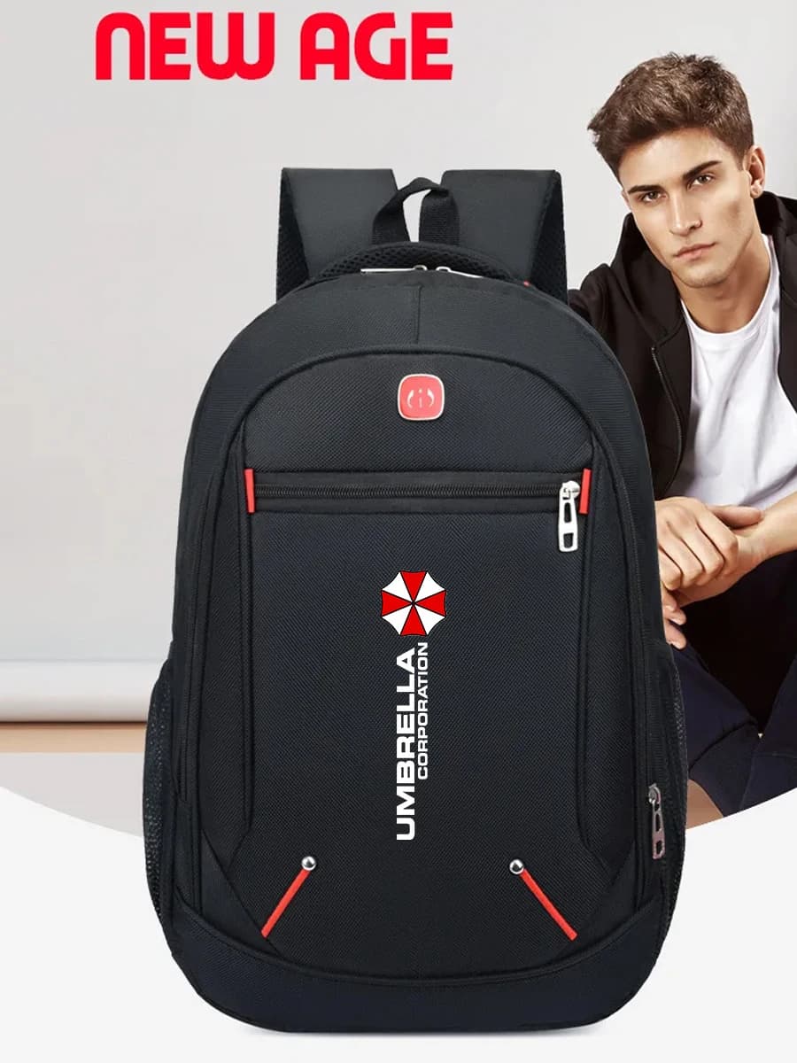 UMBRELLA CORAP Large Capacity Students School Bag Casual Backpack Men Travel Business Backpacks Multi-funtional Waterproof Bags