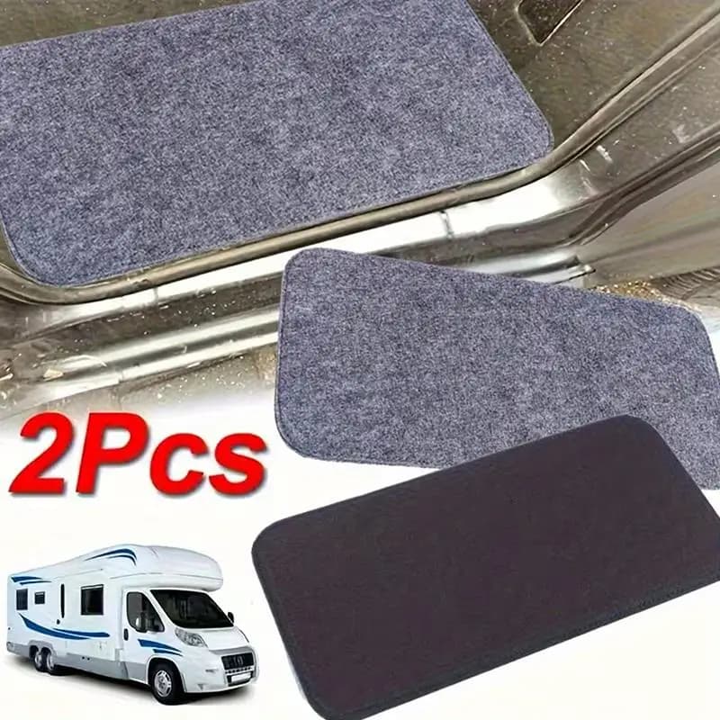 【MO】2 tappetini antiscivolo per porta cabina camper 37,5*17 cm, ricambi per tappeti RV, tappetini per scale per campeggio all'aperto e viaggi in auto