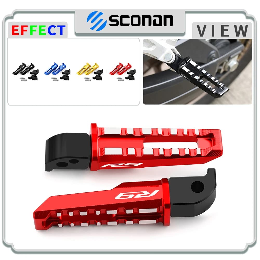 Per YZFR9 YZF-R9 YZF R9 2024-2025 Accessori Moto di Alluminio di CNC Pedane Posteriori Poggia Pedane Passeggero 2024 2025