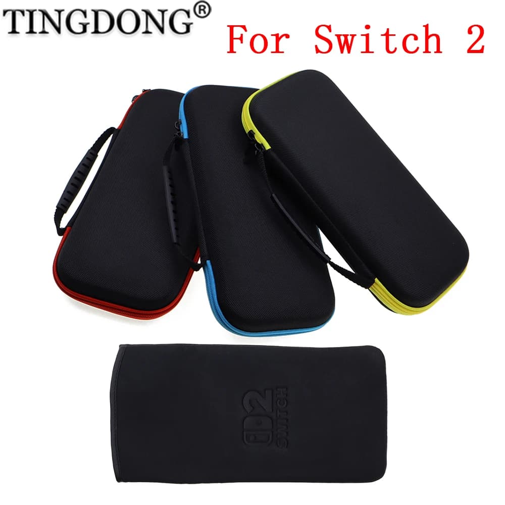 1 set custodia da viaggio antiurto custodia protettiva per schermo morbido custodia da trasporto per NS Switch 2