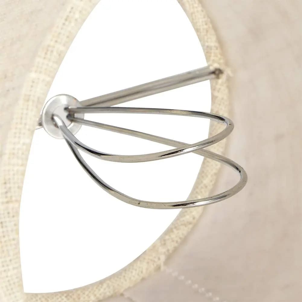CALDO! Small lampshade with clip on bulb, set of 6 lamp bulbs for candelabra, barrel fabric lampshade for table lamp