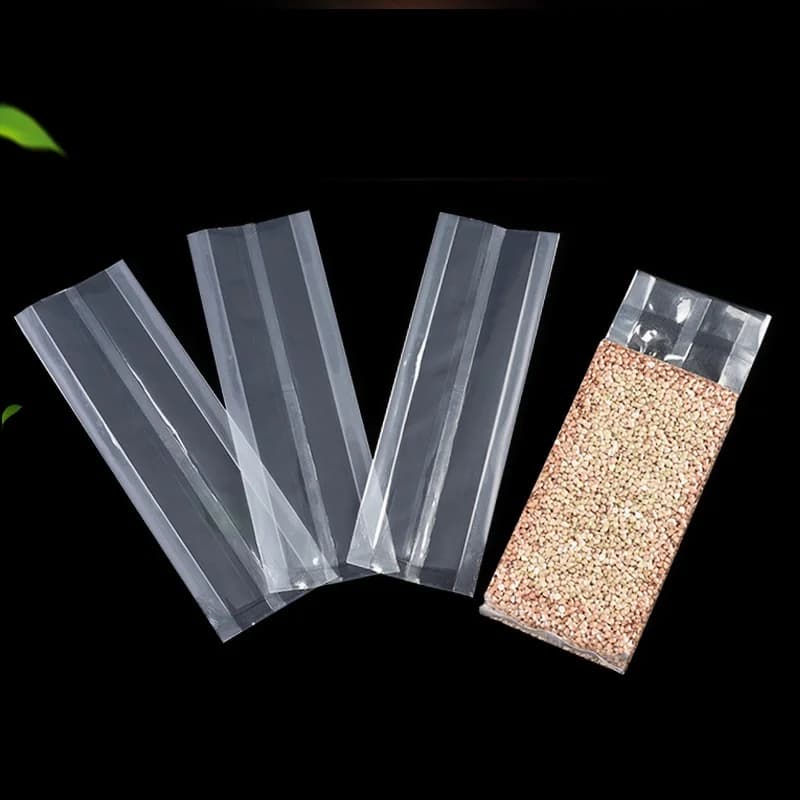 500 Pz/lotto Cibo Riso Sacchetto di Vuoto Riso Mattoni Sacchetto di Nylon Frutta Secca e Cibo Vario Cibo Per Cani 0.25-5 kg Sacchetto di Compressione Sigillato