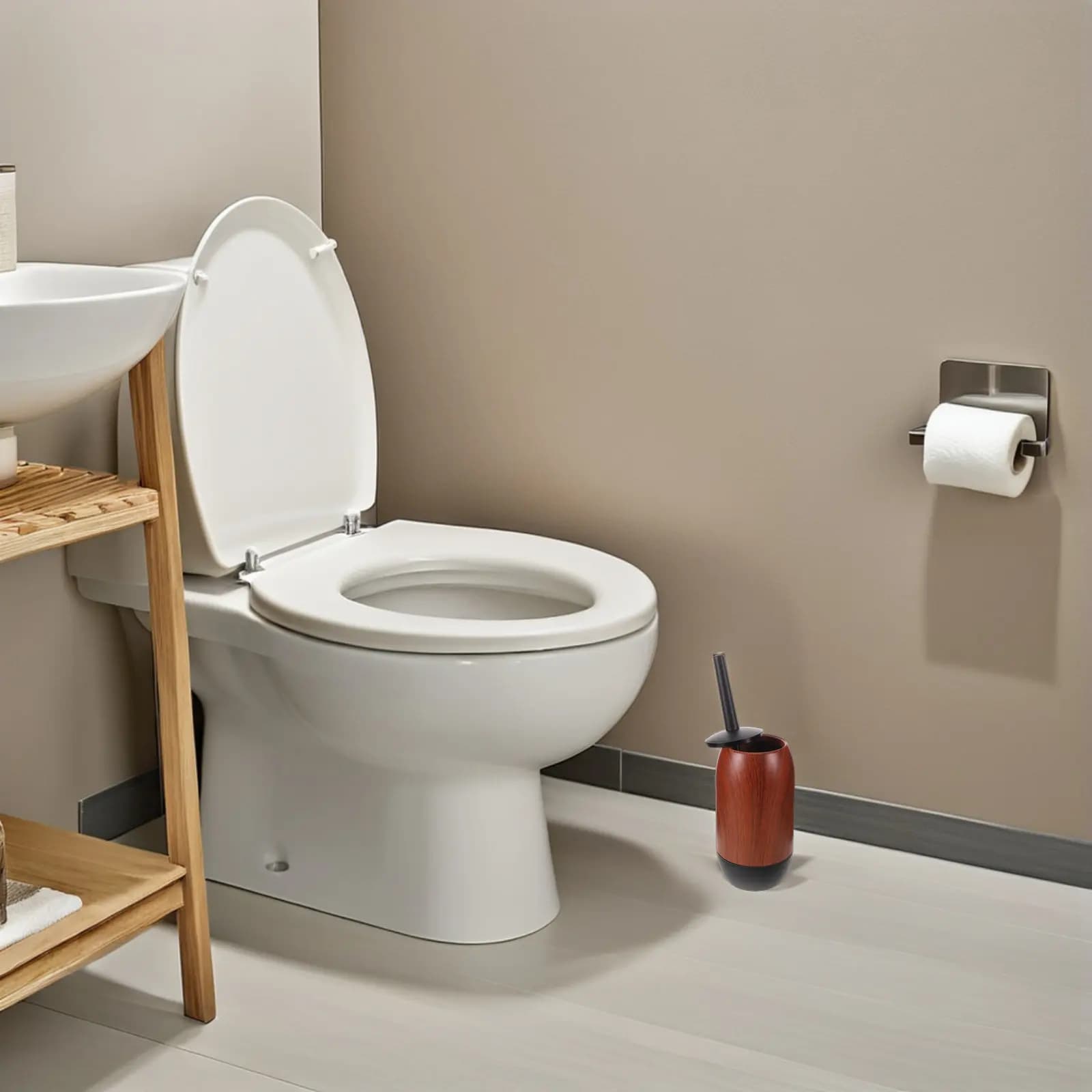 Spazzola per WC con Manico Lungo e Setole Robuste, Perfetta per Pulizia Profonda e Rimozione Macchie, Strumento per Pulizie Domestiche