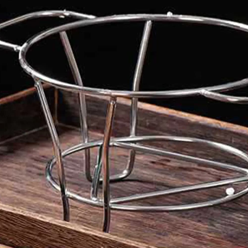 Supporto per Fornello da Campeggio Riutilizzabile in Acciaio Inox, Griglia Portatile Stabile per Cucina all'Aperto, Accessorio per Escursionismo e Barbecue