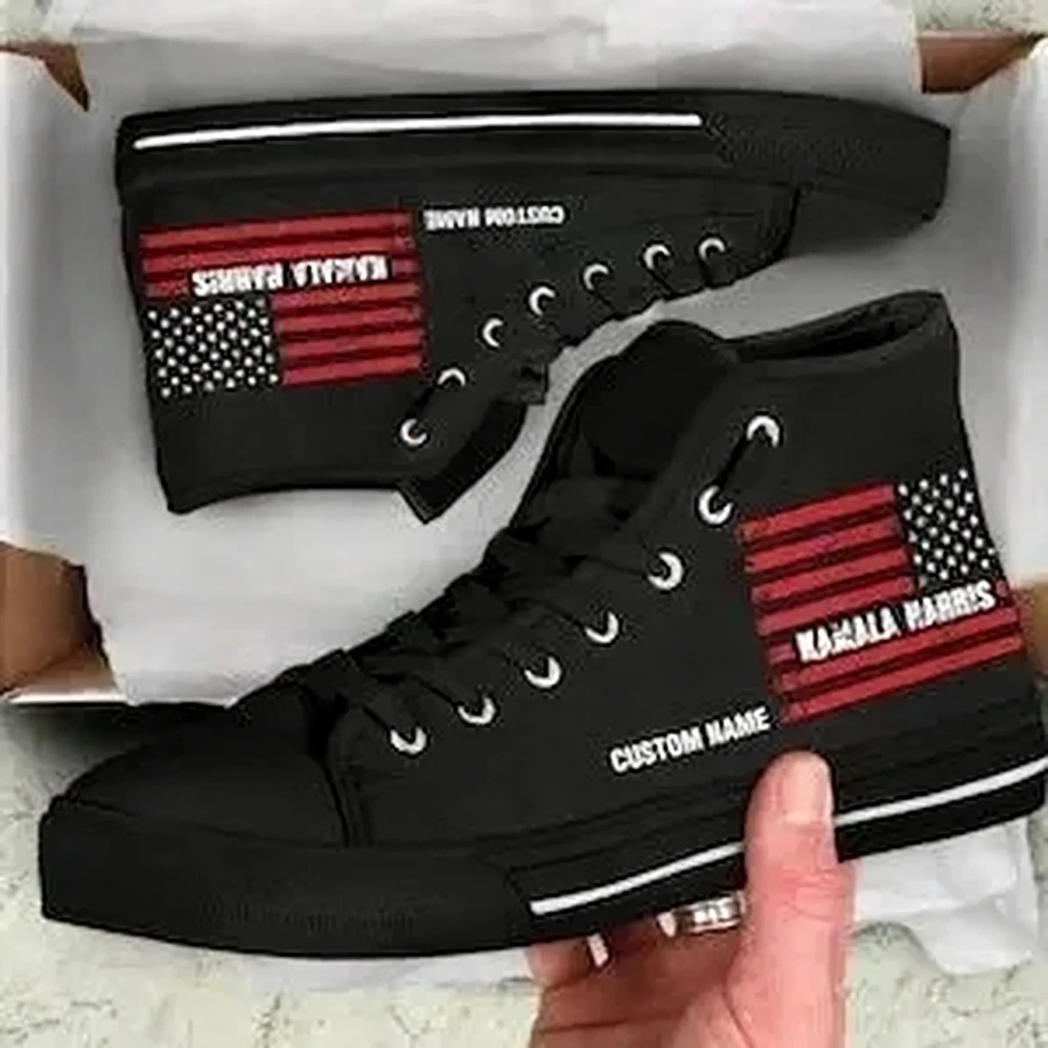 Elections Custom Name High Top Sneakers High Quality Mens Women Teenager Canvas Sneaker Casual Couple Shoes Custom Shoe