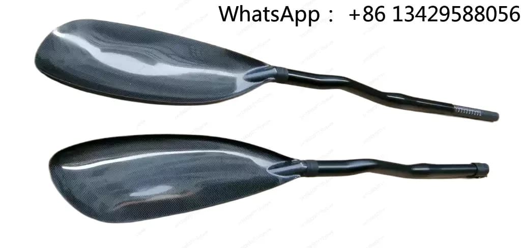 Carbon Fiber Bent Shaft Spoon Shape Kayak Paddle Custom Q22 Aluminum Buckle for Canoe Water Sport