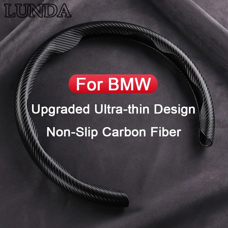 Nuovo Ultra-sottile Coprivolante Dell'automobile Modello In Fibra di Carbonio antiscivolo Per BMW X5 E53 E70 F15 G05 X1 F48 X3 F25 X6 E71 X2 F39 X4