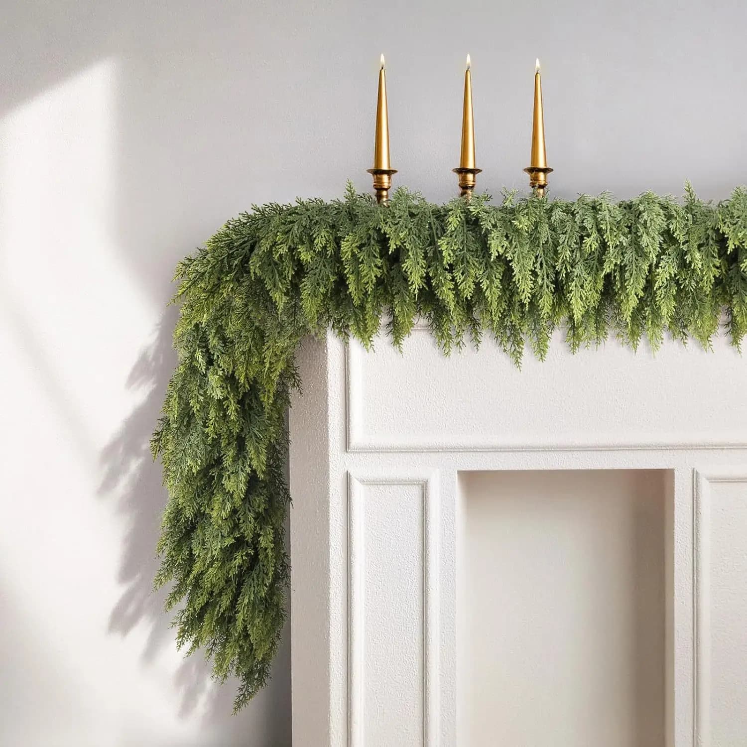 Artificial Christmas Garland 150/180/270cm, DIY-Te Decoration for Christmas, Rattan Suspended Ornament with Pine Tree