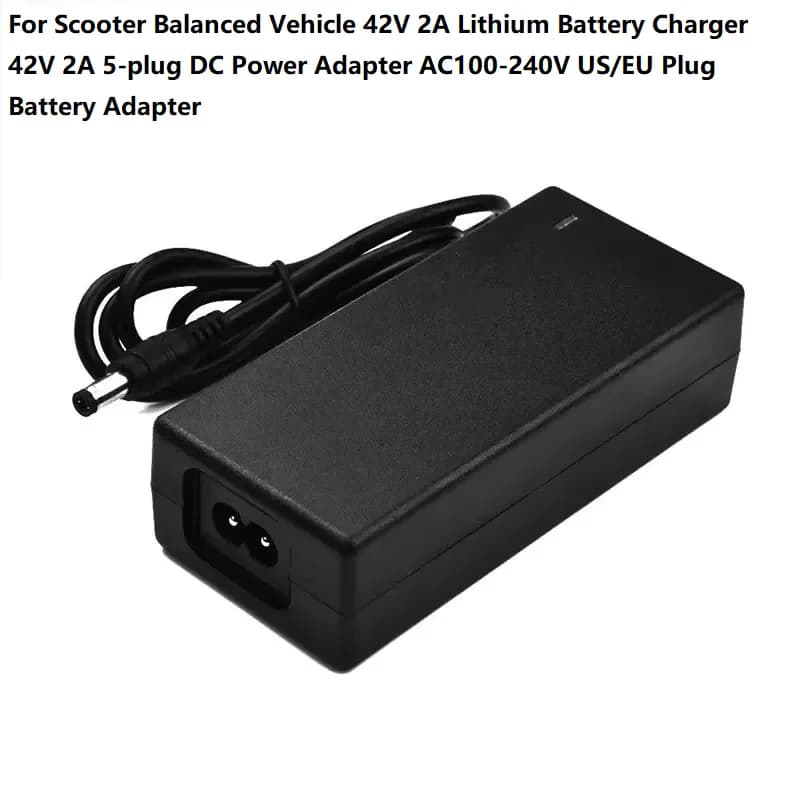 42V 2A DC Power Adapter 5-plug Lithium Battery Charger Replaceable Plug Power Charger AC100-240V EU US Plug Power Adapters