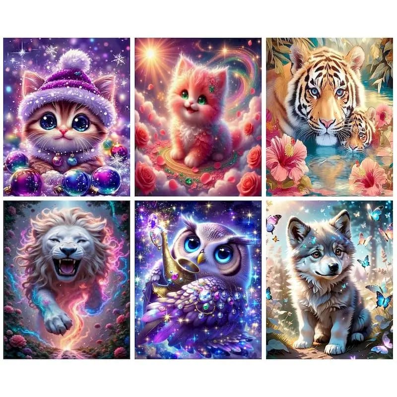 SDOYUNO Acrylic Paint By Numbers For Adults Animals Diy Crafts Living Room Decoration Painting Picture Drawing Numbers Kill Time
