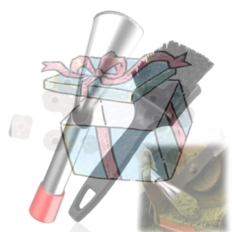 【CCA】2 Pcs Lawn Mower Cleaning Kit Efficient Scraper & Brush Stainless Steel Ergonomic For Professional Lawn Maintenance