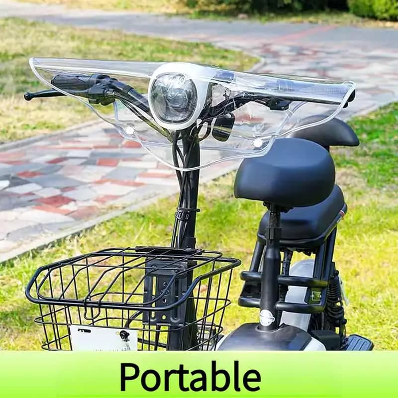 1PC Windproof Waterproof Scooter Motorcycle Front Dashboard Rain Shield Electric Vehicle Handlebar Cover For Outdoor Riding