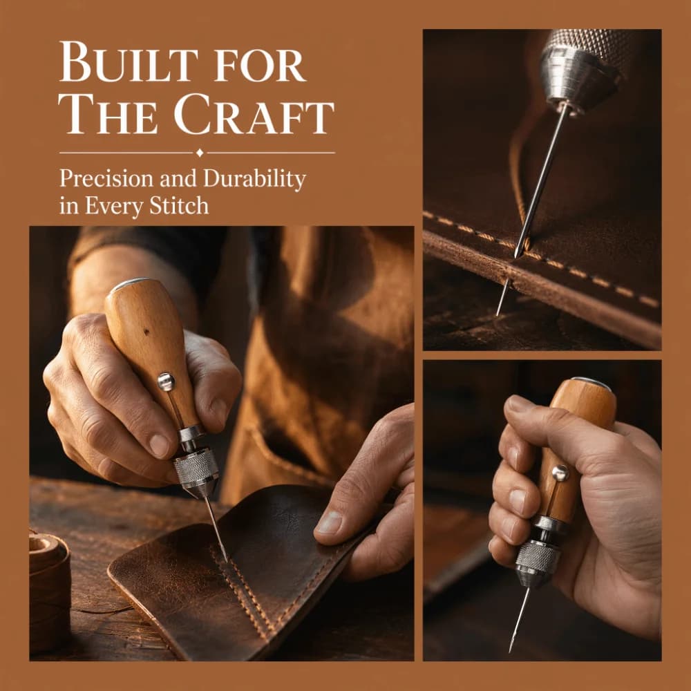 Professional Professional Stitcher Leather Sewing Awl Repair Stitching Hand Stitching Tool Sewing Awl Kit For Leather Fabric