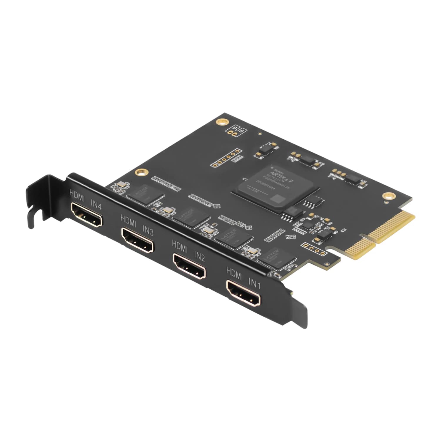 UNISHEEN Gioco 1080p60 Vmix OBS Streaming Win10 Linux Scheda di acquisizione video HDMI a 4 canali Scatola PCIe