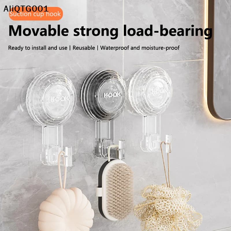 1 Heavy Duty and Resistant Suction Cup, Shower Clothes Reusable Without Tracks