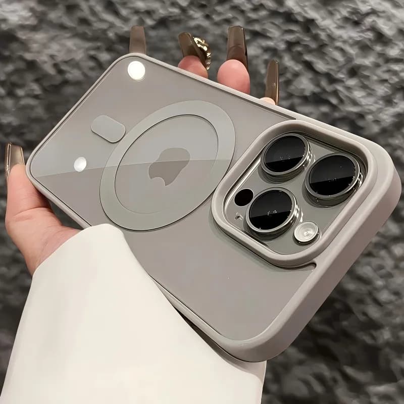 Luxury Acrylic Magnetic Clear Case for Magsafe for iPhone 17 Pro 16 15 14 Plus 13 12 11 Pro Max Wireless Charge Slim Fit Cover