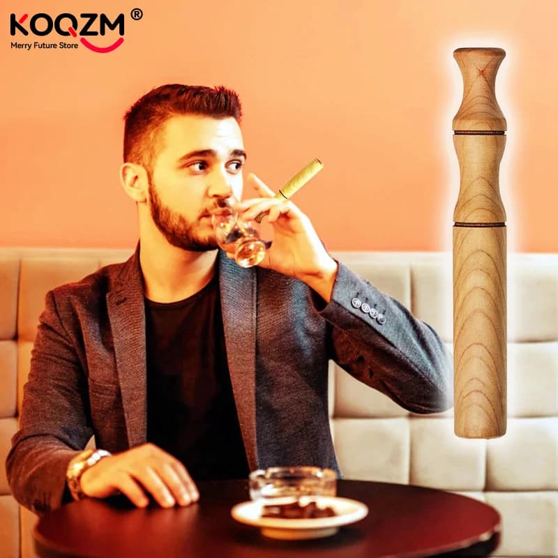 Inalatore senza fumo Quit Stick, inalatore per aromaterapia con oli essenziali, inalatore per smettere di fumare, diffusore personale in legno.