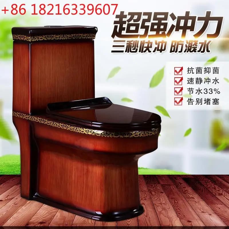 Toilet with veins of wood domestic toilet with grains of stone wire custom color super swirl water saving