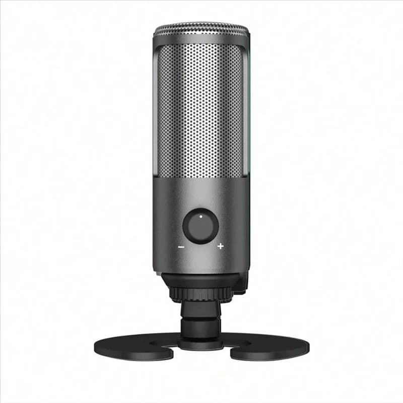 B68C for PC, PS4/5 compatible USB gaming microphone kit with RGB light, condenser cardioid microphone set for streaming