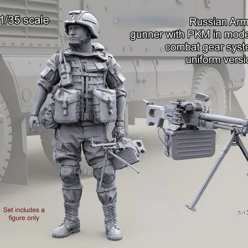 1:35 Kit di montaggio modello regalo in resina pressofusa modello soldato scena delle forze speciali russe militari statunitensi non verniciata (1 persona)