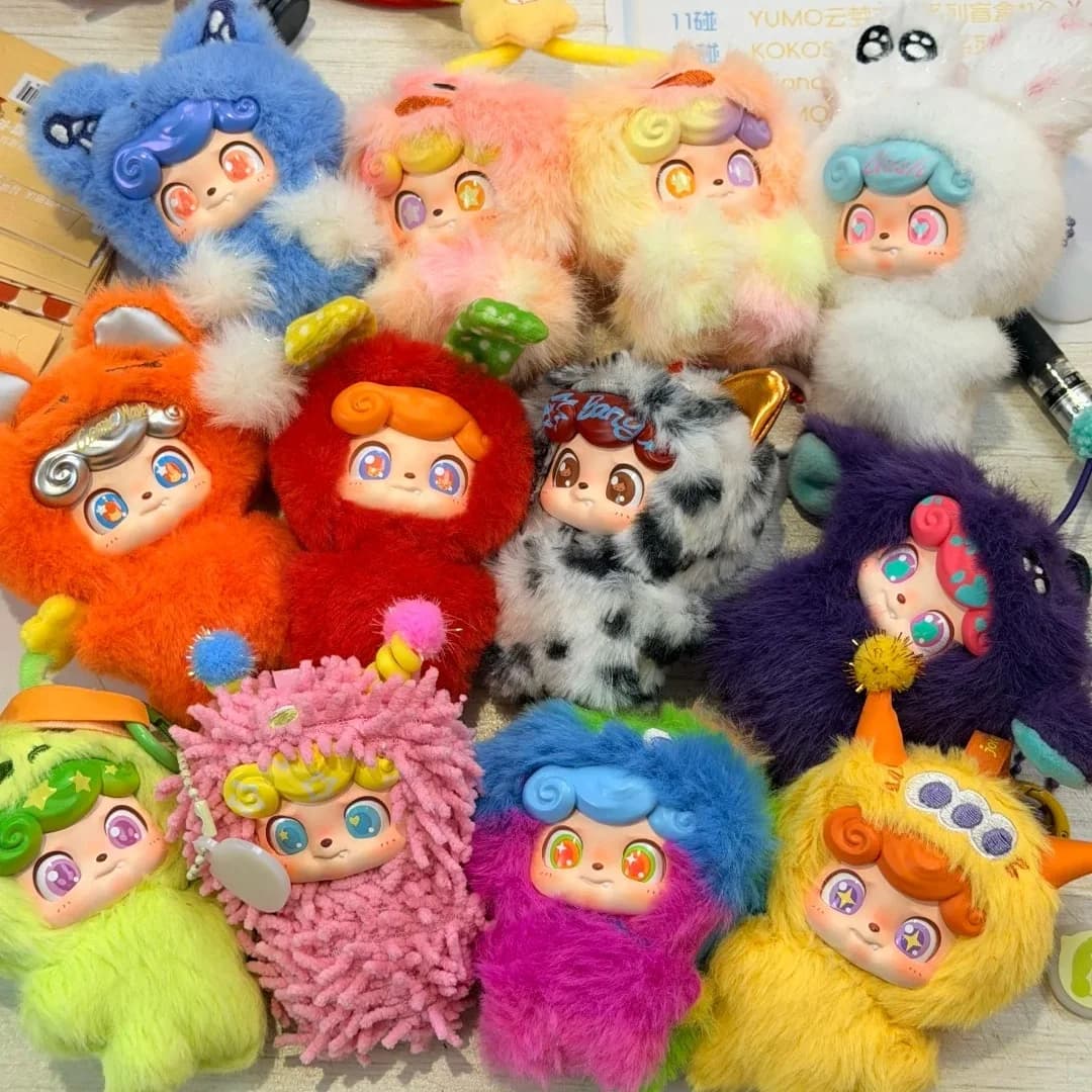 Genuino Q.Kid nuova serie Waveclub scatola cieca mini ciondolo in peluche zaino decorazione bambola marea gioca ragazza kawaii regalo di Natale