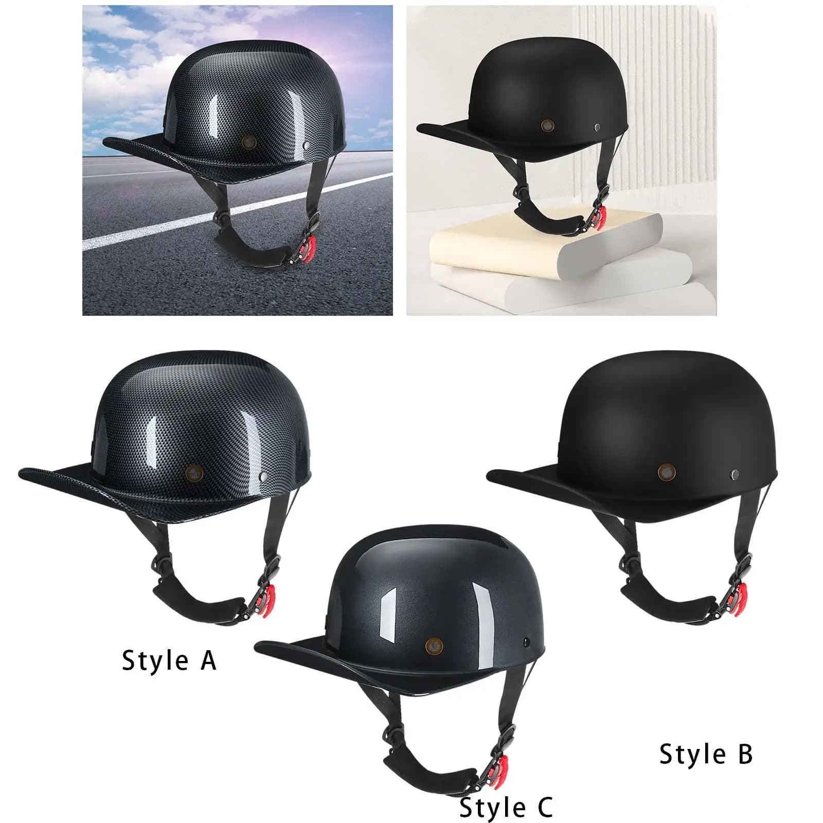 Motorcyclist Helmet Baseball Helmet Adult Helmet Half Moped Helmet Road Bike Multifunction Professional Robusto