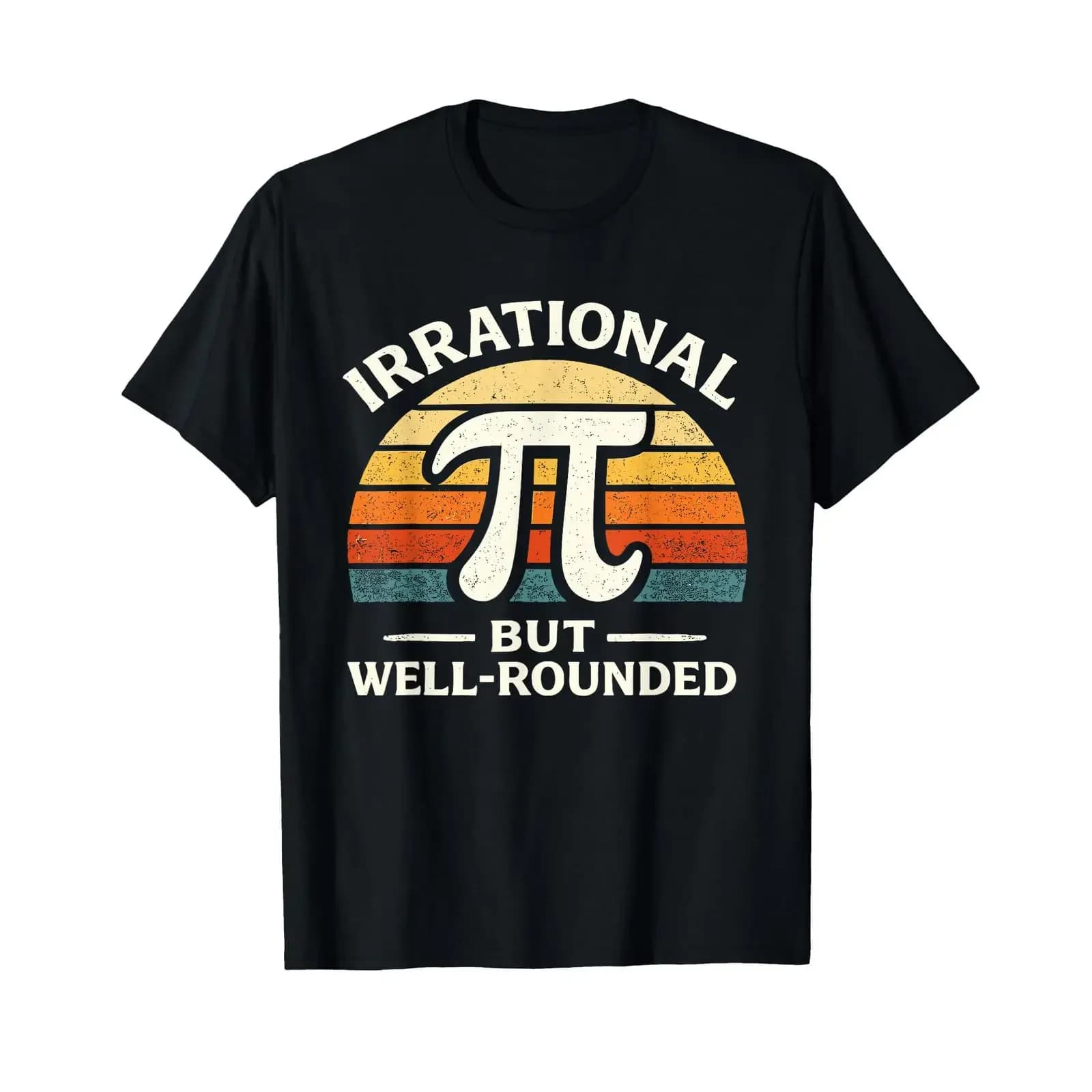 Maglietta vintage Irrational But Well Rounded Pi Day Nerd Math Teacher, vintage, lavata, traspirante, comoda, casual, unisex