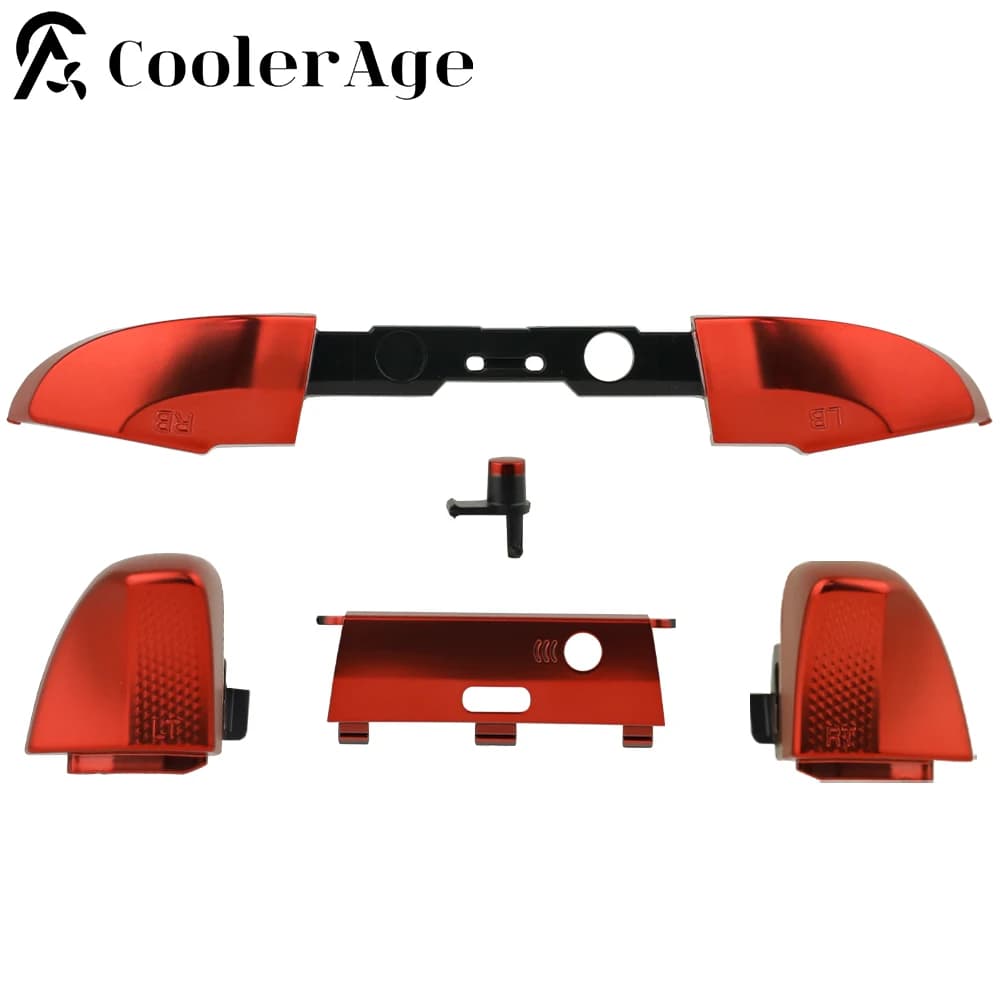 Sostituzione per controller Xbox One Elite serie 2 LB RB paraurti pulsanti rossi barra centrale trigger LT RT