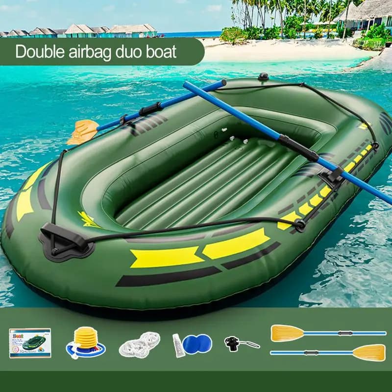 Gommone in PVC pieghevole gommone da pesca Rafting e barca da pesca adulti gommoni barca da pesca portatile zattera