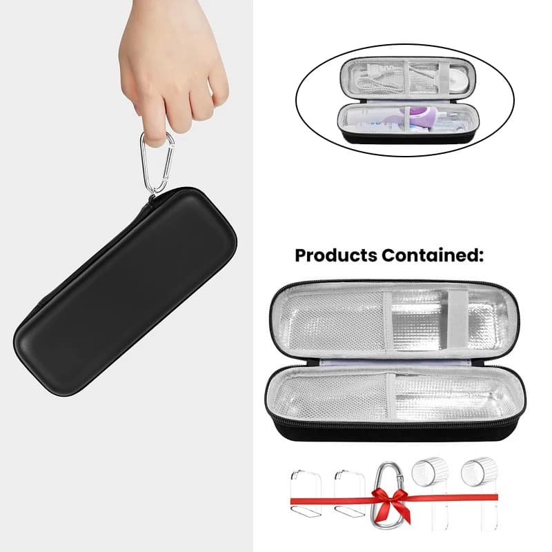 Yunchi Toothbrush case EVA travel bag for Oral B D12 Pro 4000 Smartseries IO 7 8 9 10 CrossAction toothbrush travel box