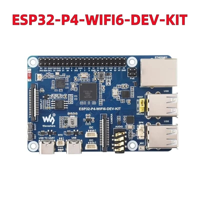 Scheda di sviluppo ESP32-P4-WIFI6-DEV-KIT, Interfacce Umano-Macchina Ricche, Basata su ESP32-P4 e ESP32-C6, Supporta Wi-Fi