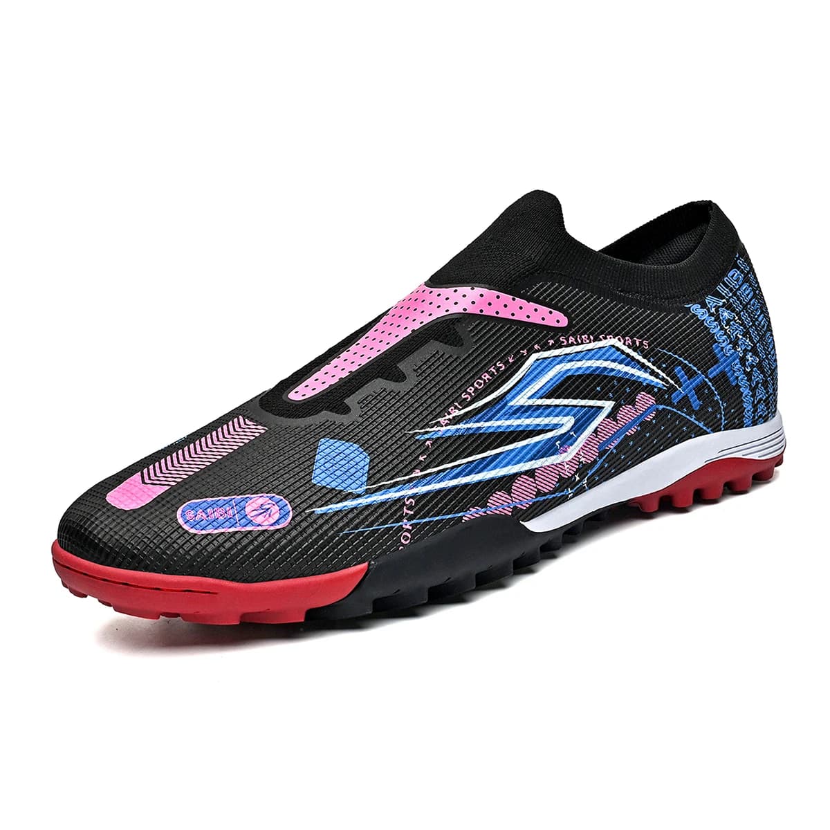Scarpe da Calcio Traspiranti TF Antiscivolo Durevoli con Forte Presa Supporto per Caviglia Leggere e Flessibili