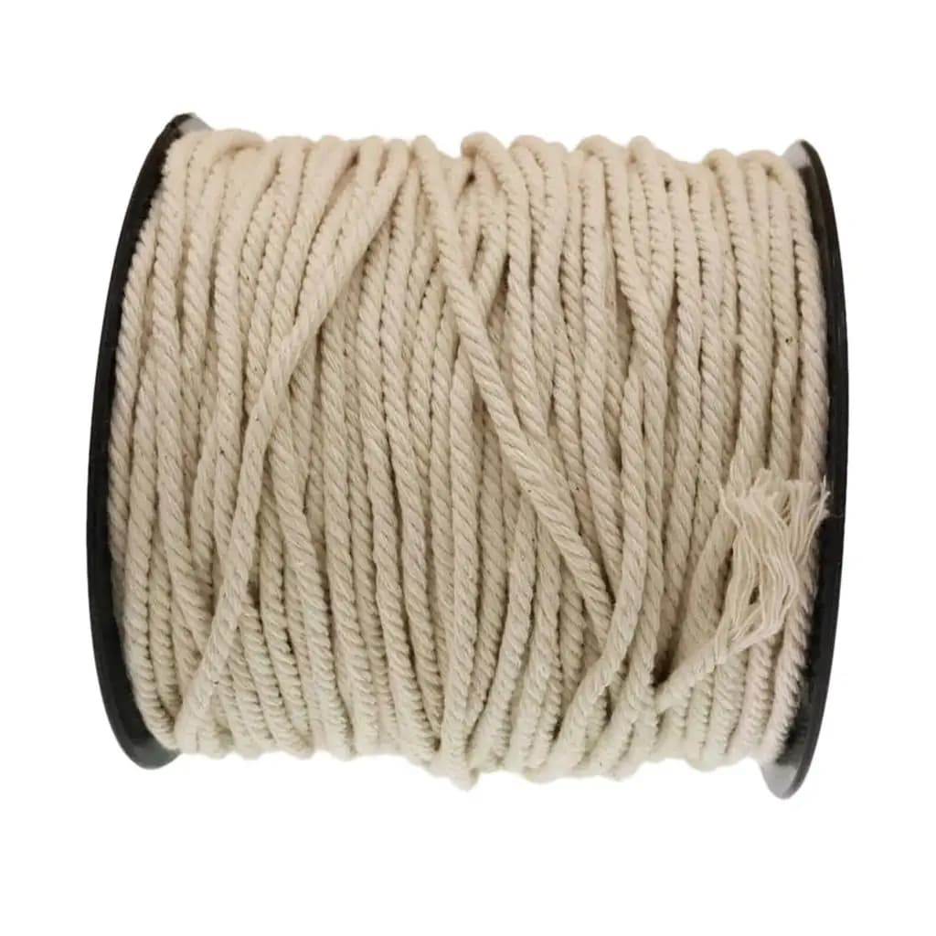 Handmade Twisted Cotton Cord Sash Rope for Tapestry Dream Catchers and Boho Wedding Decoration